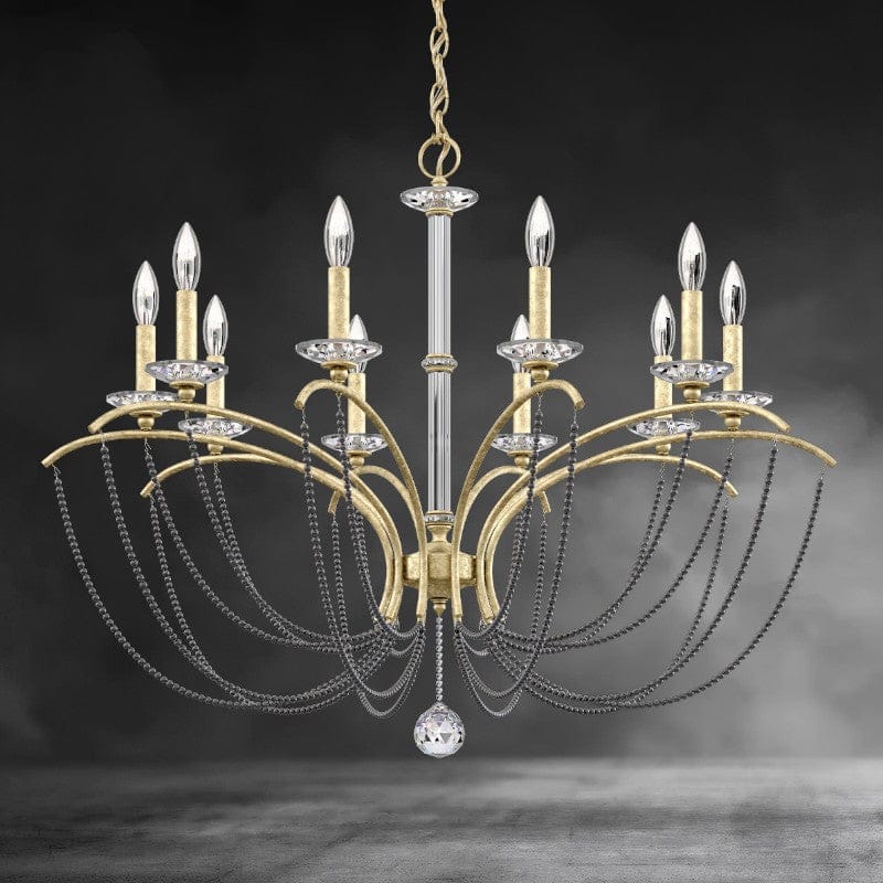 Priscilla Crystal Candlestick Chandelier 36"
