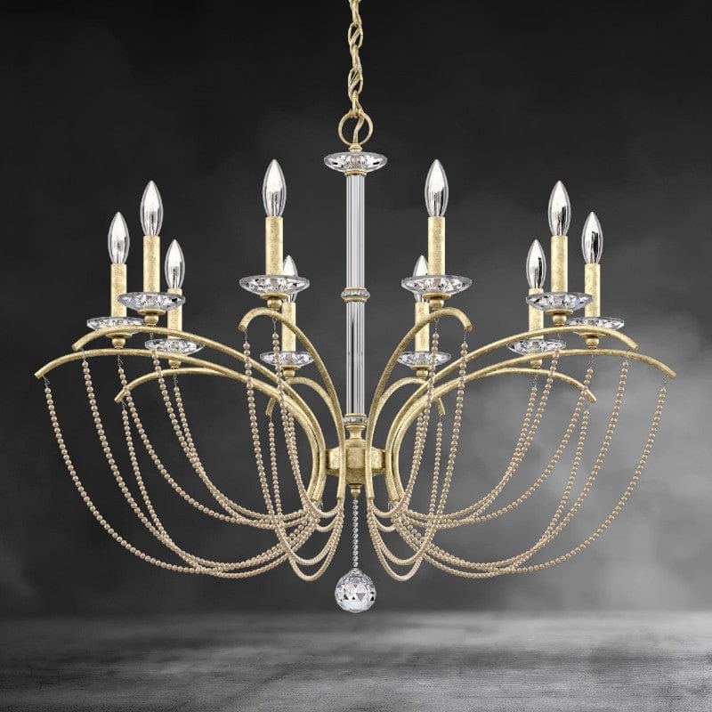 Priscilla Crystal Candlestick Chandelier 36"