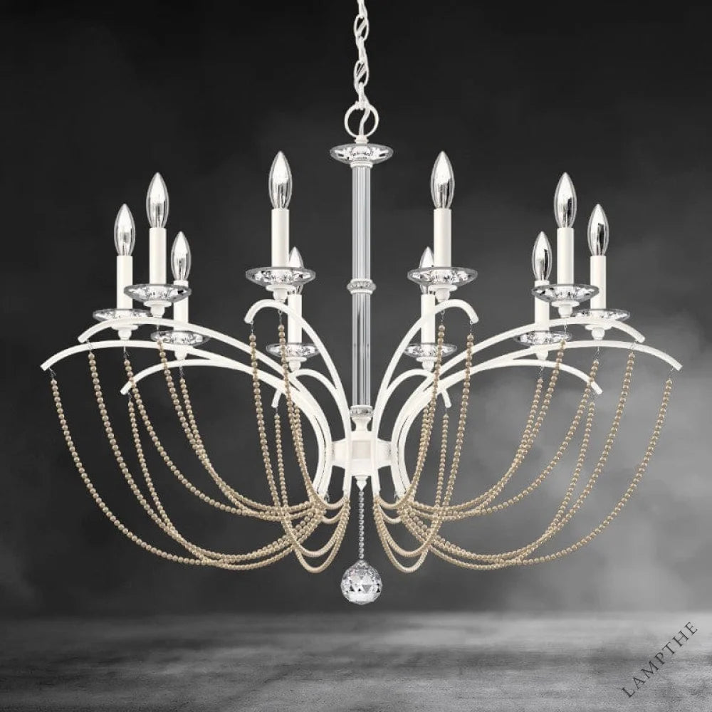 Priscilla Crystal Candlestick Chandelier 36"