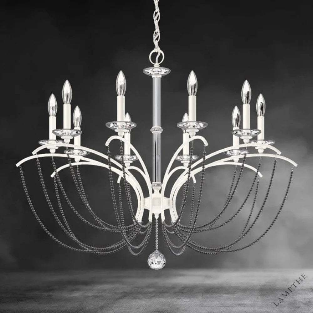 Priscilla Crystal Candlestick Chandelier 36"