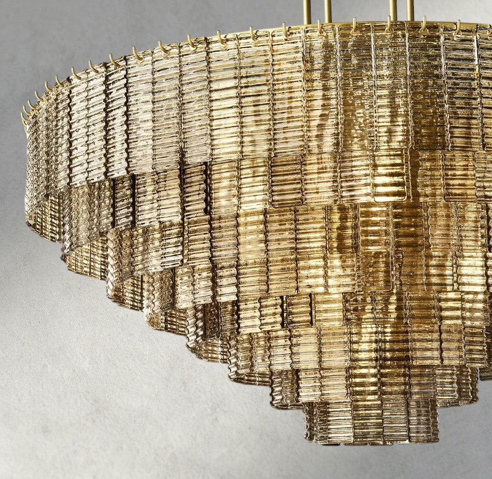 Sirene Smoke Glass Round Chandelier 41", 52", 65"