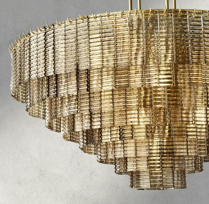 Sirene Smoke Glass Round Chandelier 41", 52", 65"