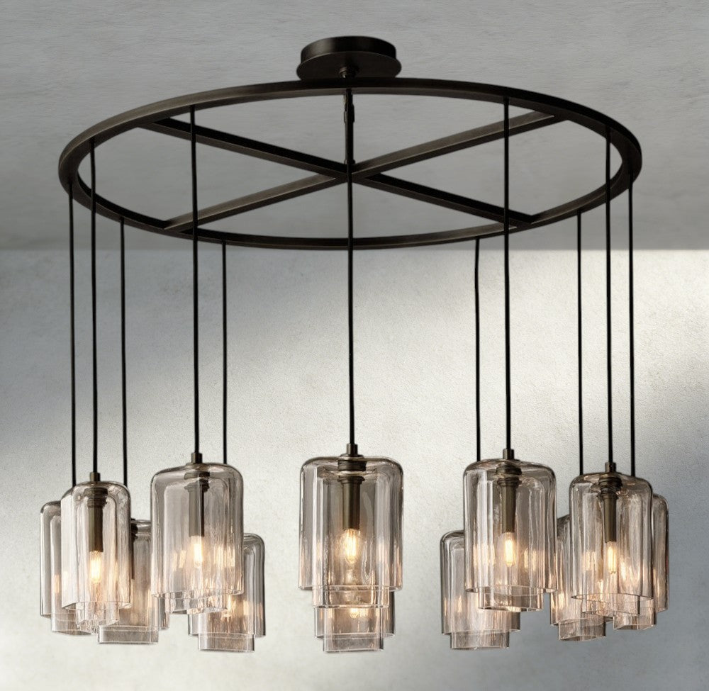 Lacour Clear Glass Round Chandelier
