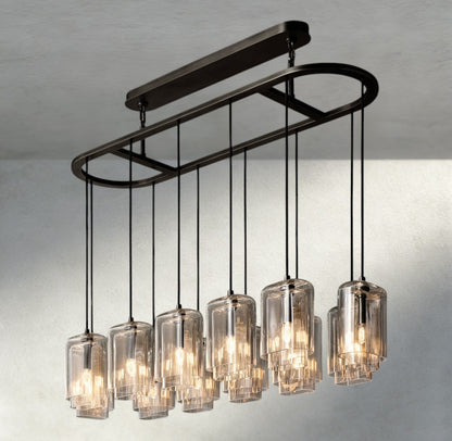 Lacour Clear Glass Linear Chandelier