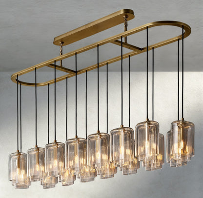 Lacour Clear Glass Linear Chandelier