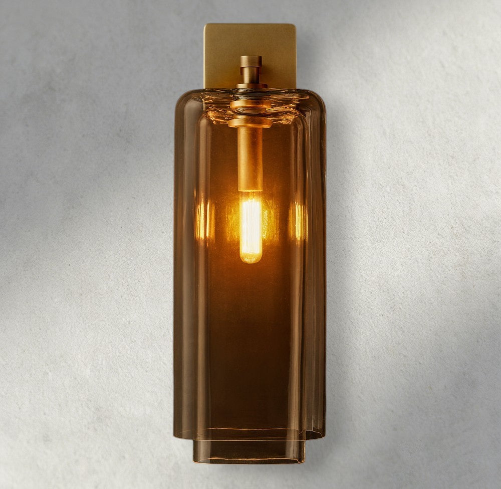 Lacour Amber Glass Sconce