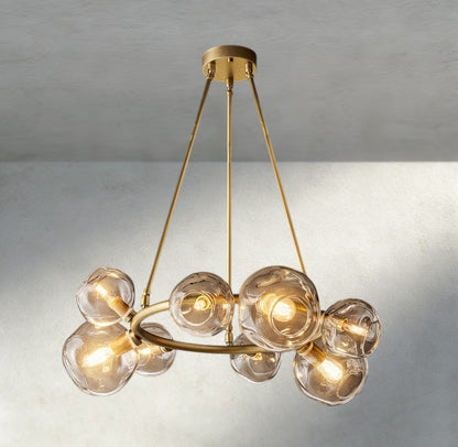 Bubble Clear Glass Round Chandelier