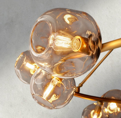 Bubble Clear Glass Round Chandelier