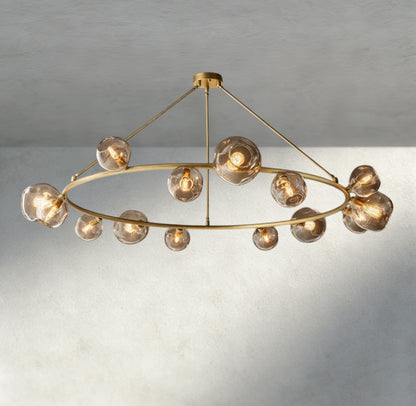 Bubble Clear Glass Round Chandelier
