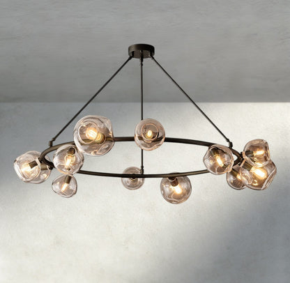Bubble Clear Glass Round Chandelier