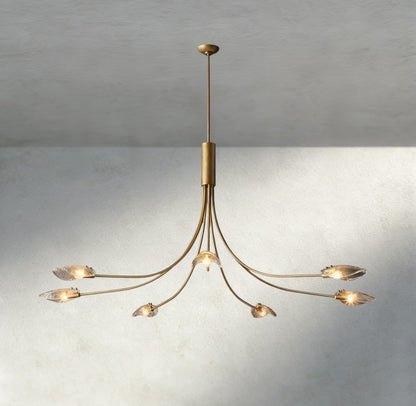 Shell Clear Glass Chandelier