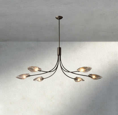 Shell Clear Glass Chandelier