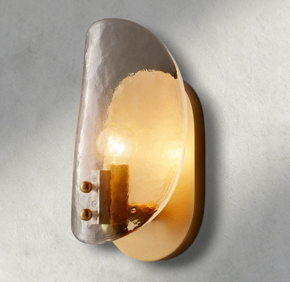 Shell Clear Glass Sconce