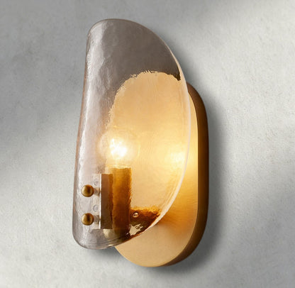 Shell Clear Glass Sconce