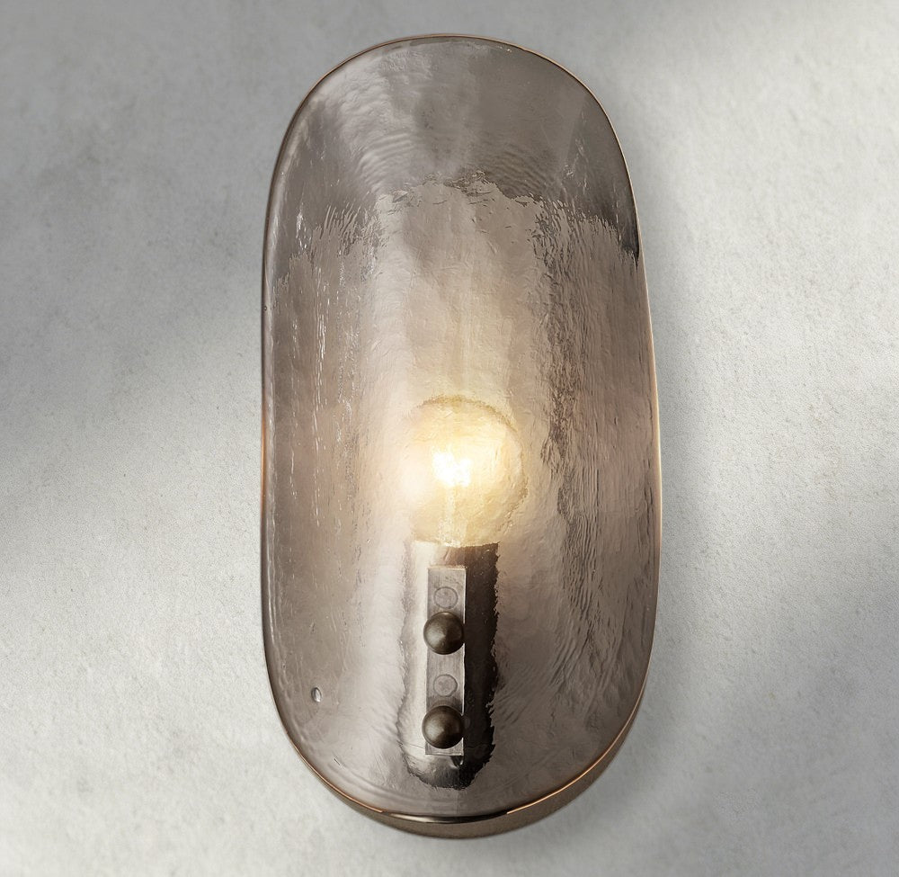 Shell Clear Glass Sconce