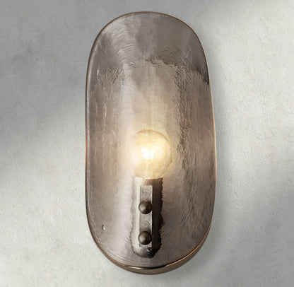 Shell Clear Glass Sconce