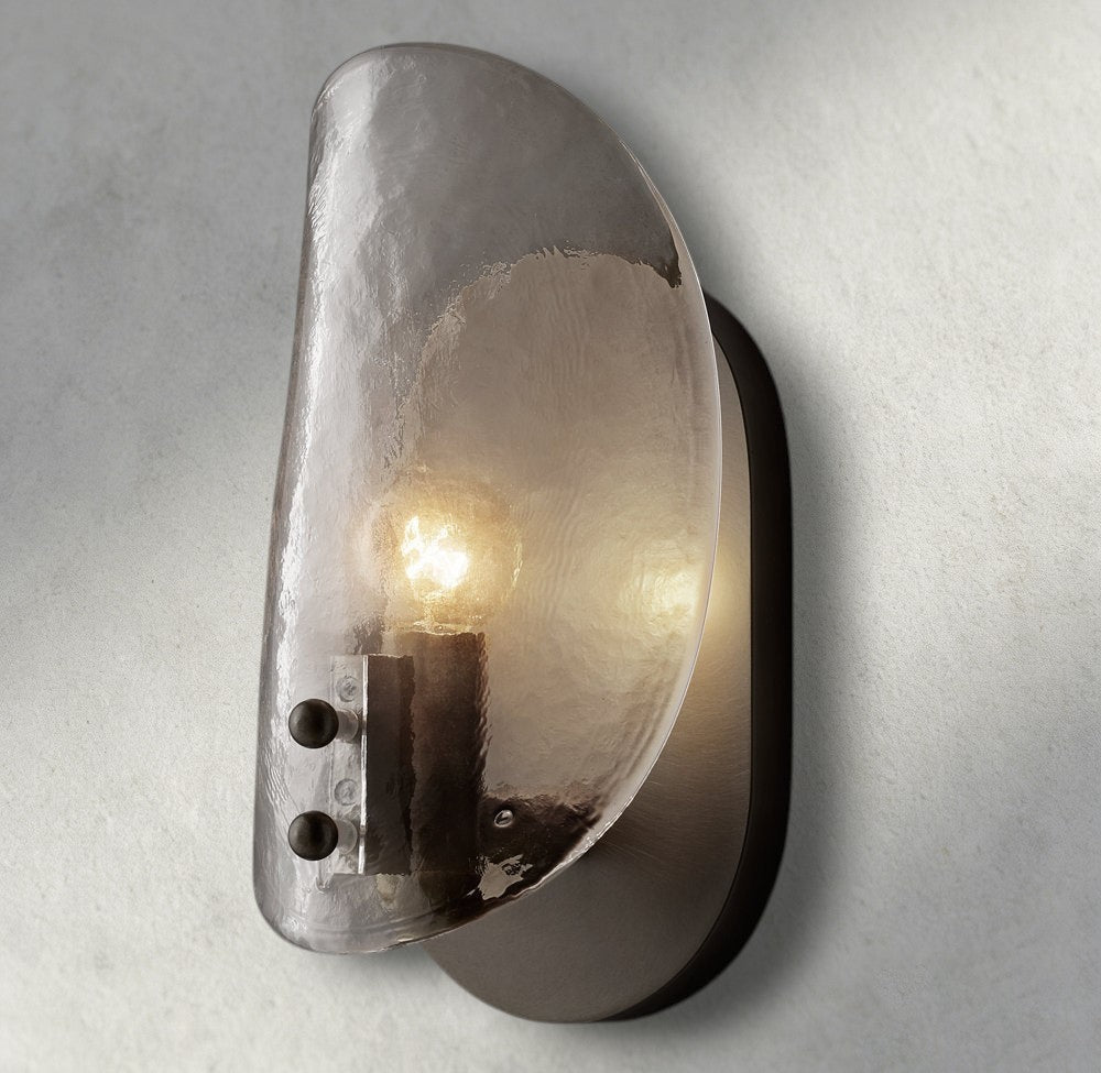 Shell Clear Glass Sconce