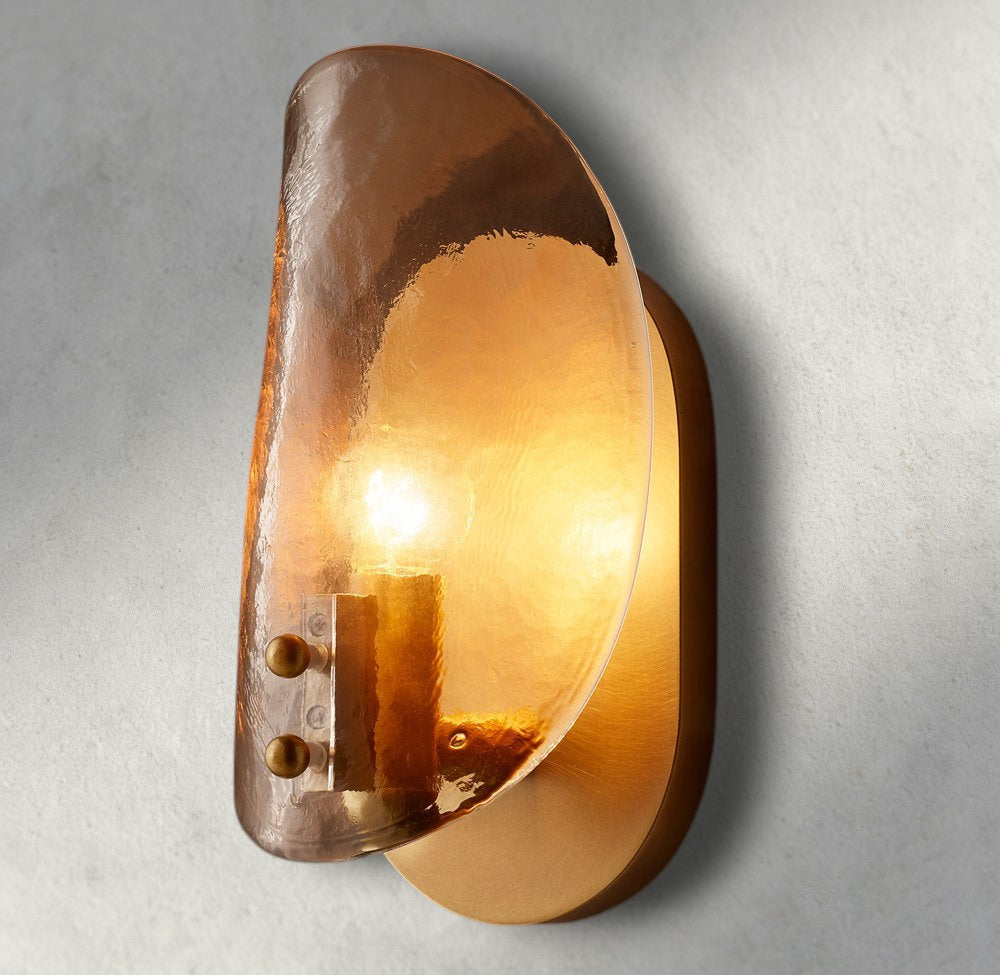 Shell Smoke Glass Sconce