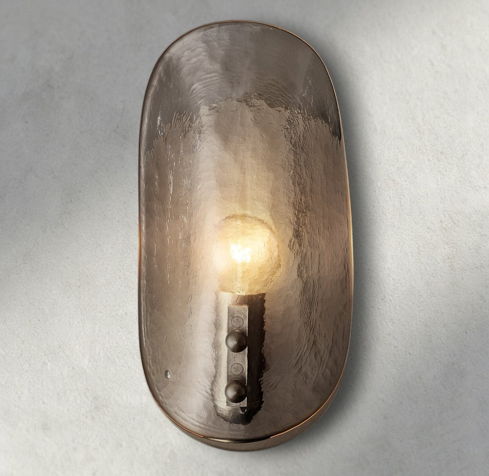 Shell Smoke Glass Sconce