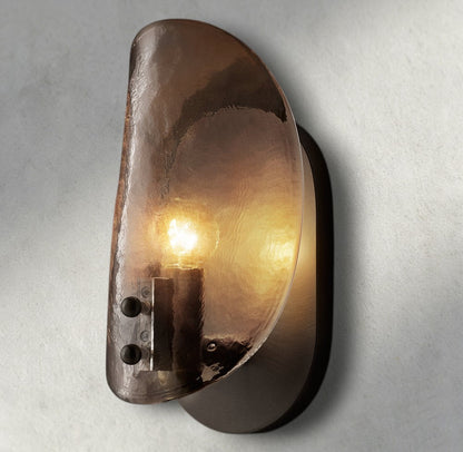 Shell Smoke Glass Sconce