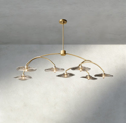 Lily Clear Glass Round Chandelier