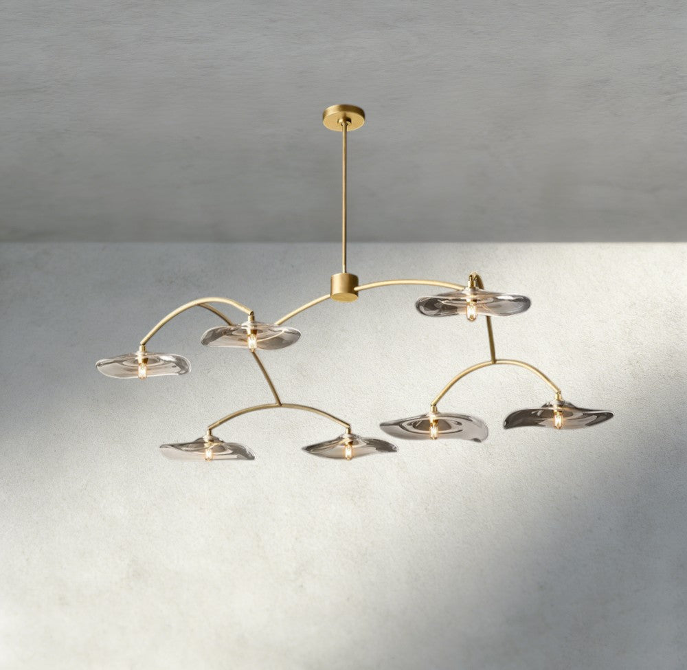 Lily Clear Glass Round Chandelier
