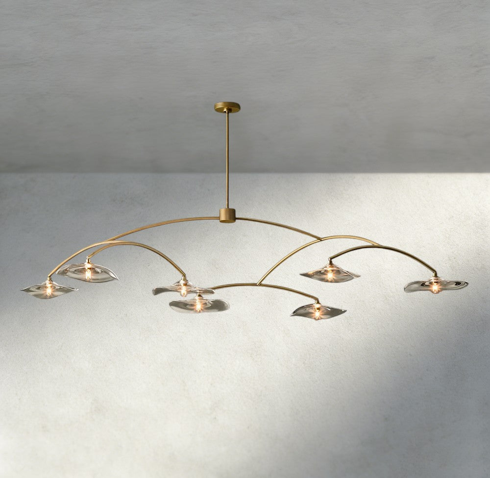 Lily Clear Glass Round Chandelier