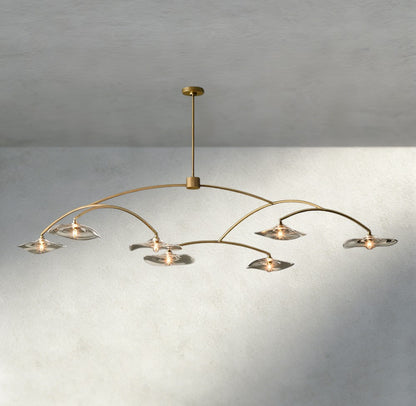 Lily Clear Glass Round Chandelier