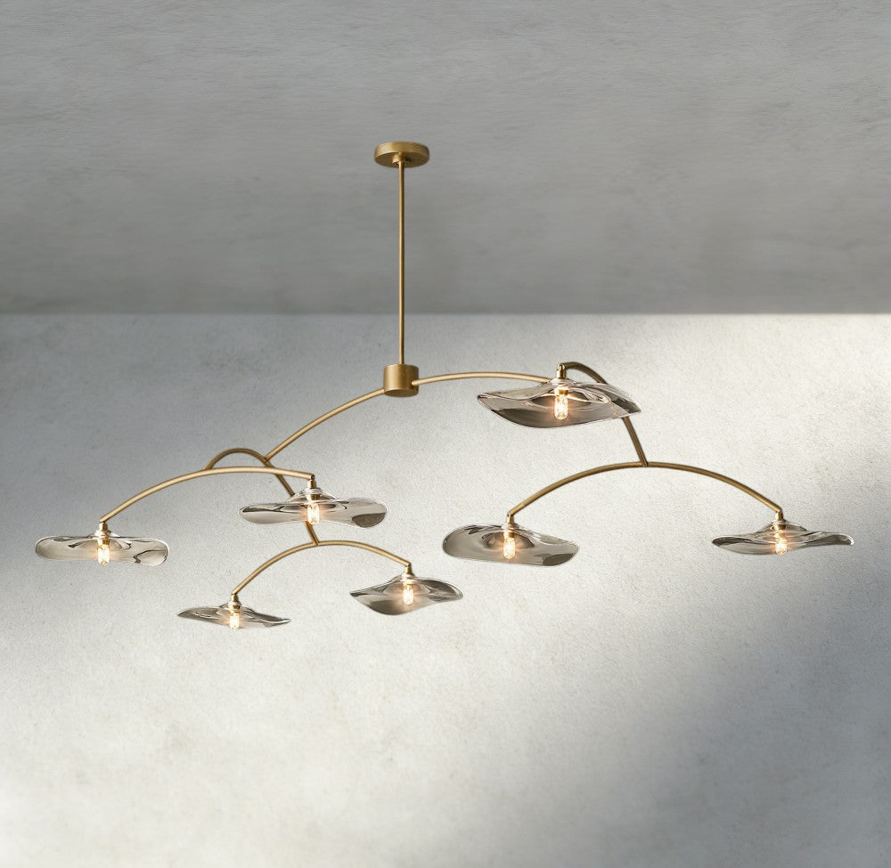 Lily Clear Glass Round Chandelier