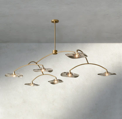 Lily Clear Glass Round Chandelier