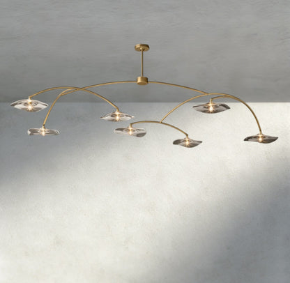 Lily Clear Glass Round Chandelier