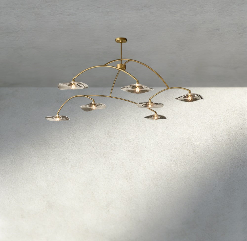 Lily Clear Glass Round Chandelier