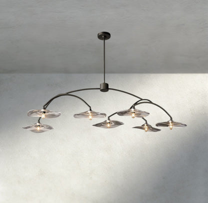 Lily Clear Glass Round Chandelier