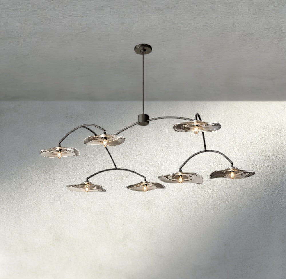 Lily Clear Glass Round Chandelier