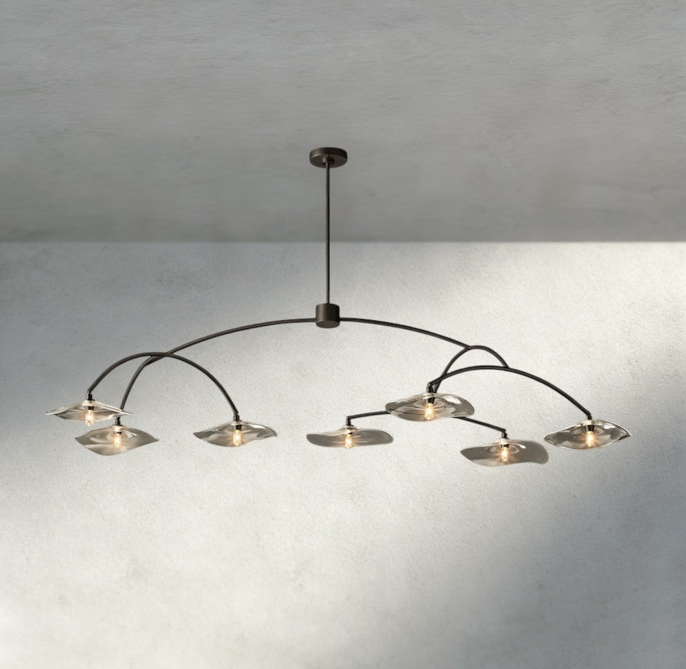 Lily Clear Glass Round Chandelier