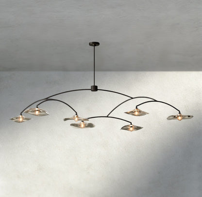 Lily Clear Glass Round Chandelier