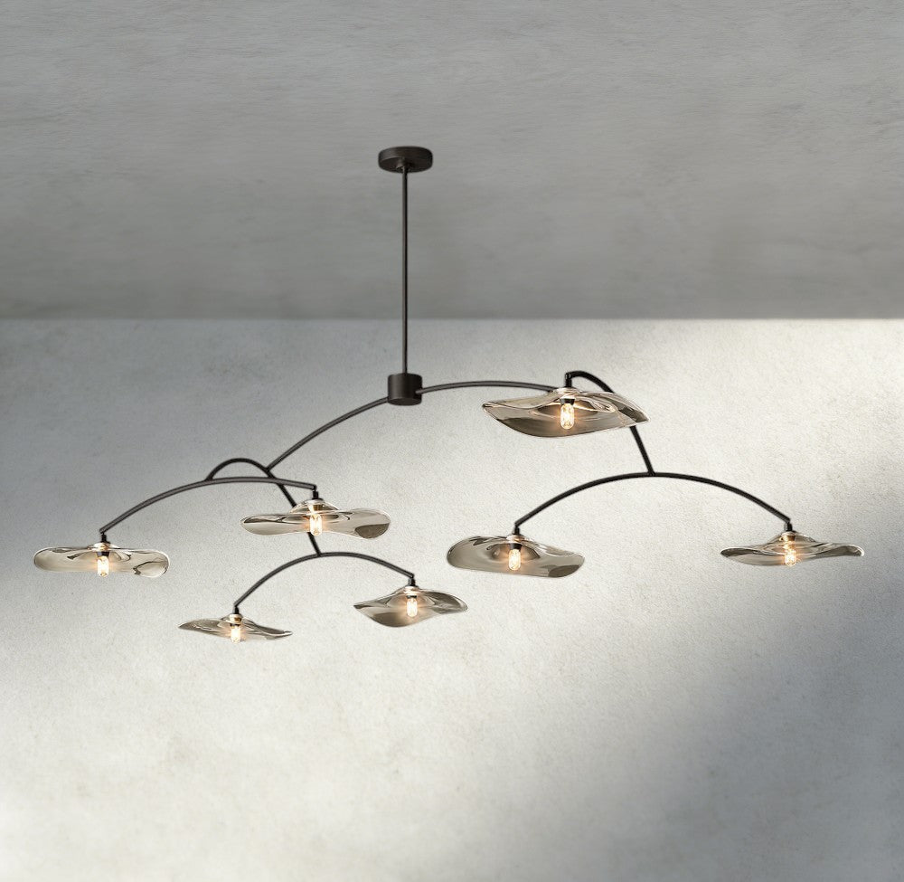 Lily Clear Glass Round Chandelier