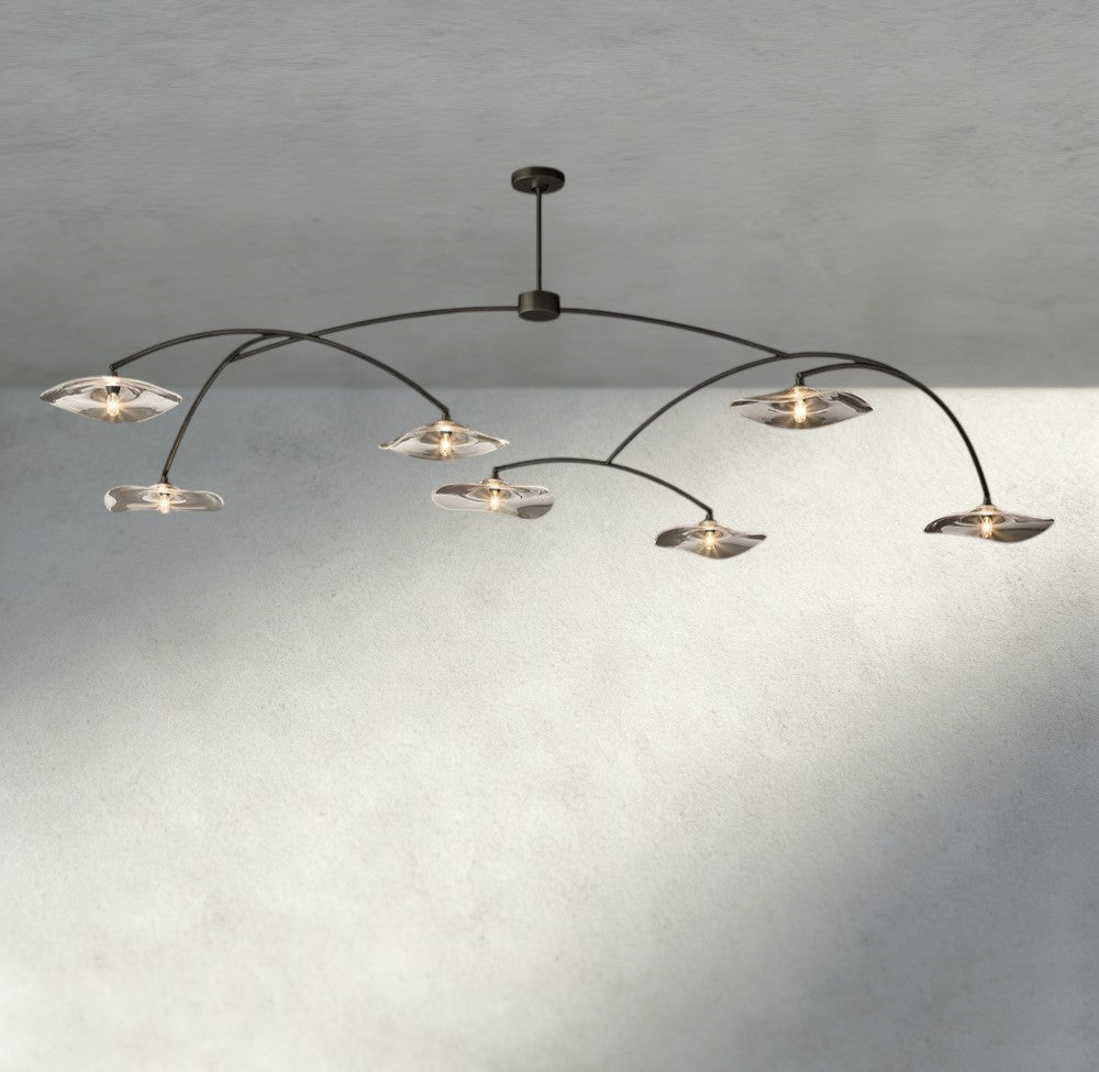 Lily Clear Glass Round Chandelier