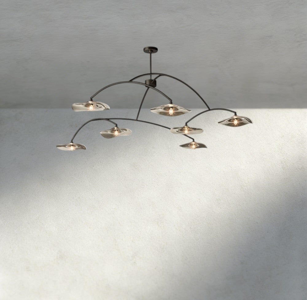 Lily Clear Glass Round Chandelier
