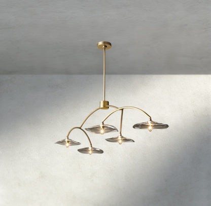 Lily Clear Glass Linear Chandelier