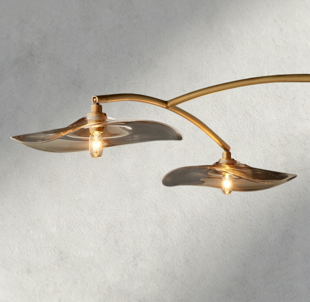 Lily Clear Glass Linear Chandelier