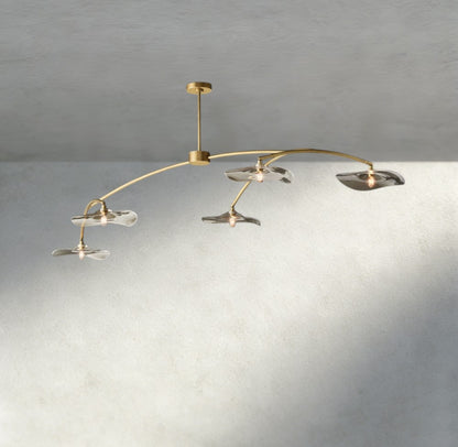 Lily Clear Glass Linear Chandelier