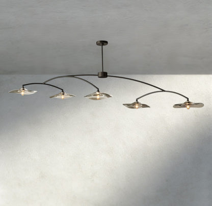 Lily Clear Glass Linear Chandelier