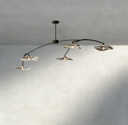 Lily Clear Glass Linear Chandelier