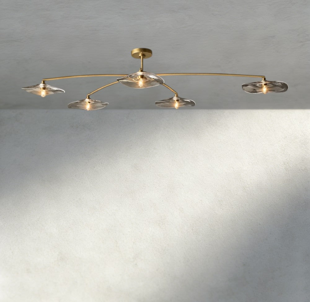 Lily Clear Glass Flushmount