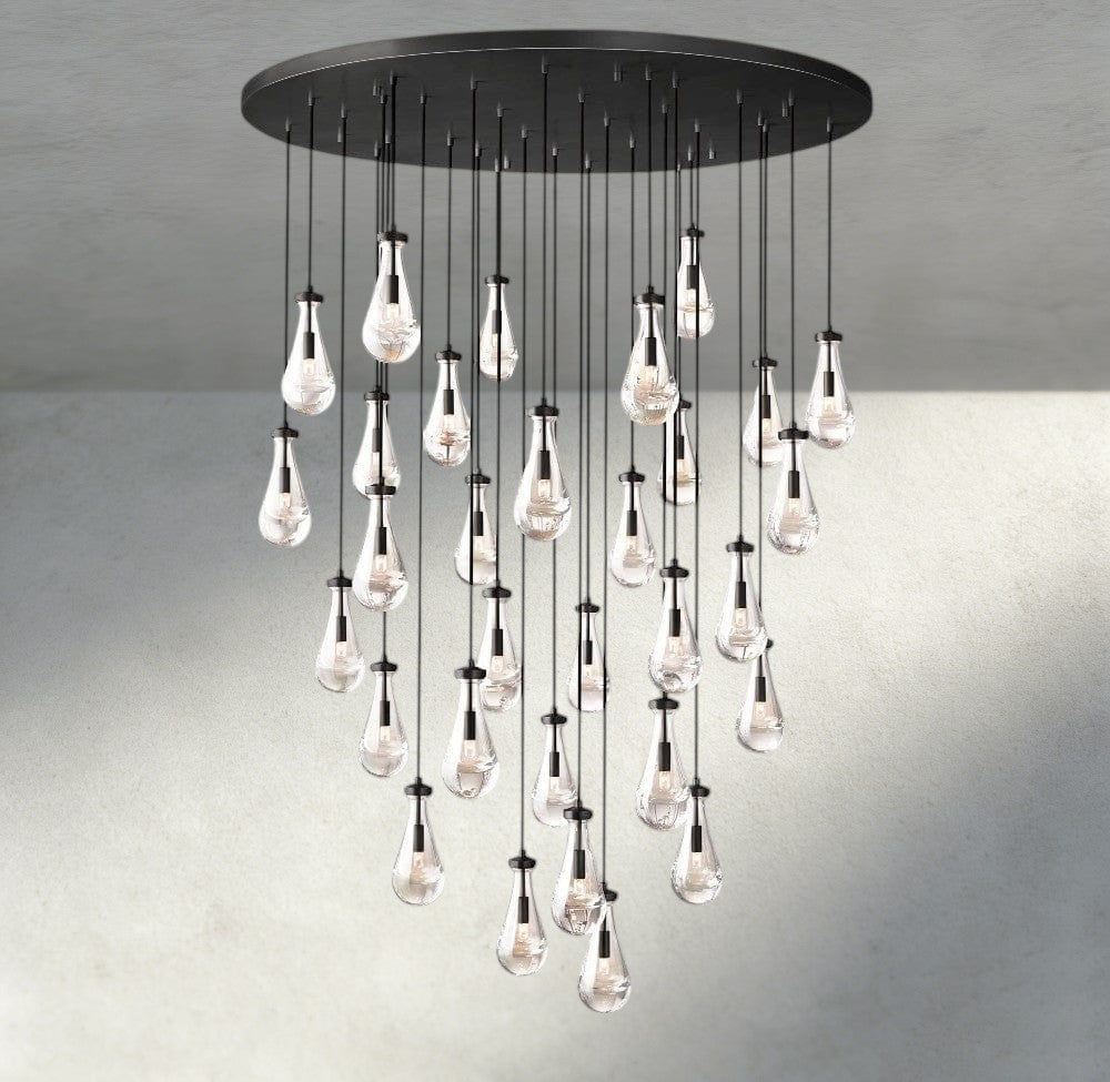 60" / Bronze Rain Round Chandelier 18", 36", 47", 60"