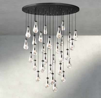 60" / Bronze Rain Round Chandelier 18", 36", 47", 60"