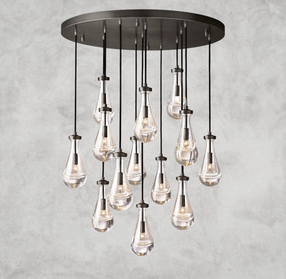 36" / Bronze Rain Round Chandelier 18", 36", 47", 60"