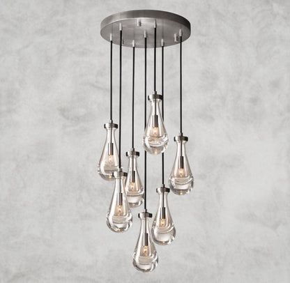 18" / Nickle Rain Round Chandelier 18", 36", 47", 60"