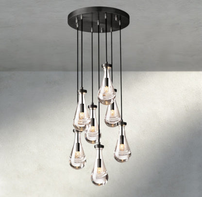 18" / Bronze Rain Round Chandelier 18", 36", 47", 60"